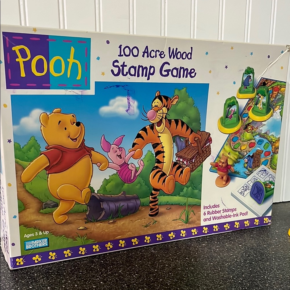 Vintage Pooh 100 Acre Wood Stamp Board Game